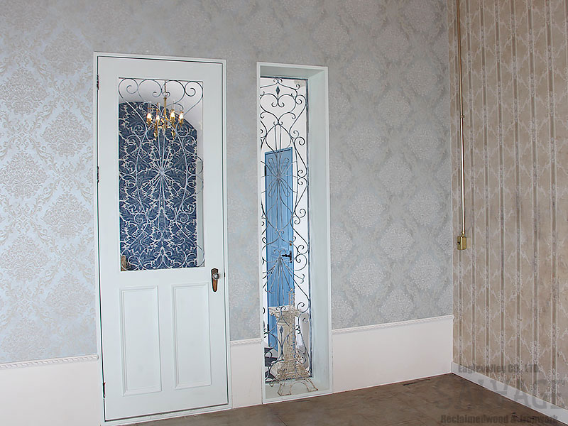 スタジオ施工例　6-47　オーダードア　アイアン面格子