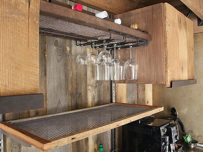 スタジオ施工例　5-26　インダストリアル　キッチン吊り戸