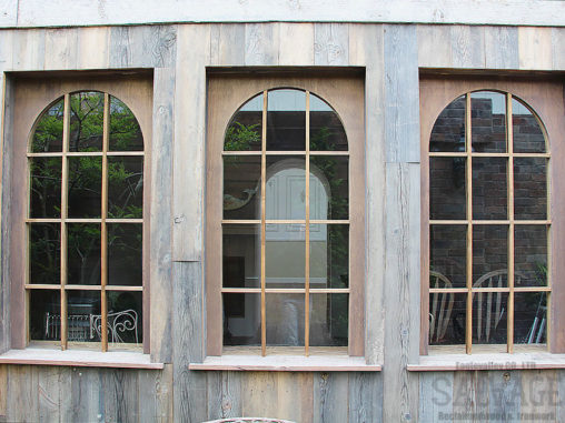 スタジオ施工例　5-21　オーダー窓　古材外装施工