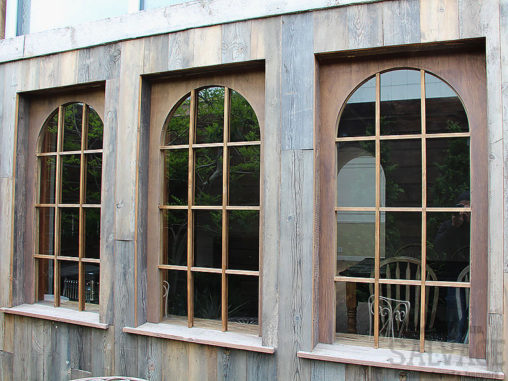 スタジオ施工例　5-22　古材外装施工　オーダー窓